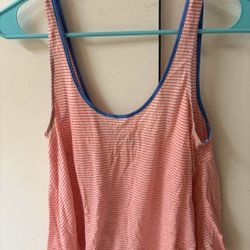 Striped Pink Blue Tank Shirt
