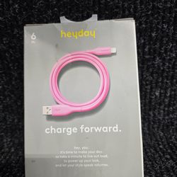 Iphone charging cable 6ft pink