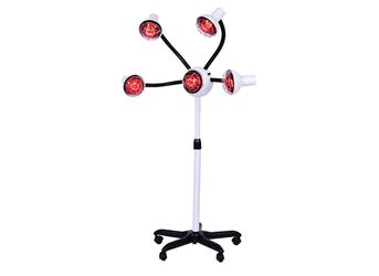 5 Head Salon Infrared Heat Lamp, Adj ting Height Styling Perming Dryer 750W
