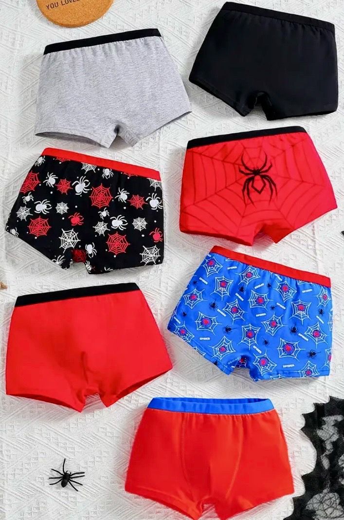 Boys Spider Themed Boxer Briefs