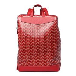 Red goyard backpack