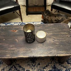 Log Coffee And End Table