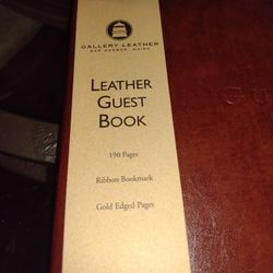 Leather Guest Book
