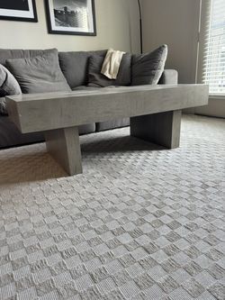 Christina Grey 52" Wide Rectangle Wood Coffee Table (from Living Spaces)