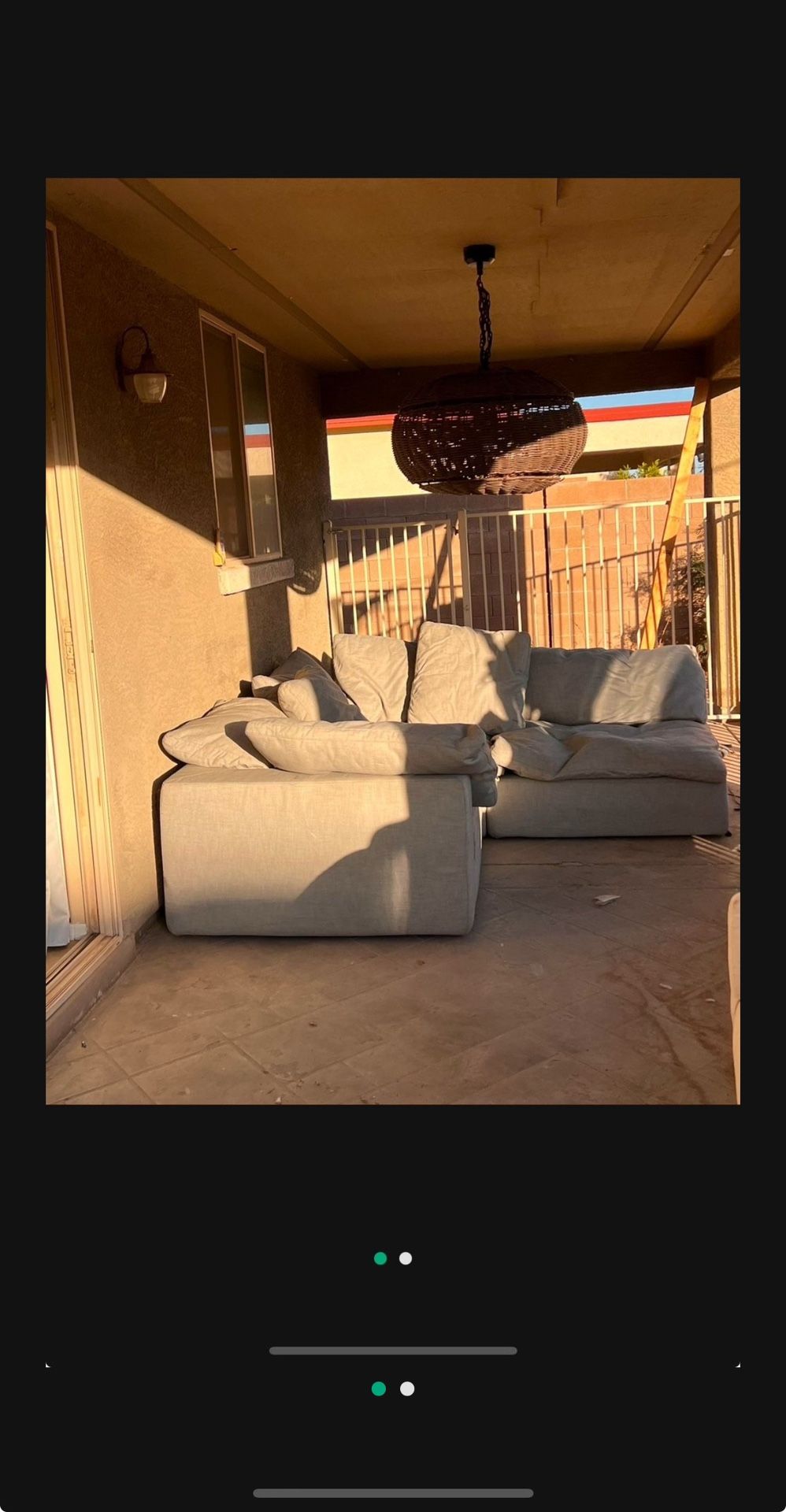 Restoration Hardware Outdoor Luxe Cloud 3 Piece Modular Sofa DELIVERY AVAILABLE