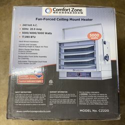 Comfort Zone CZ220 Garage Heater