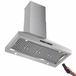 48 in. 1200 CFM Convertible Wall Mounted Range Hood in Stainless Steel 