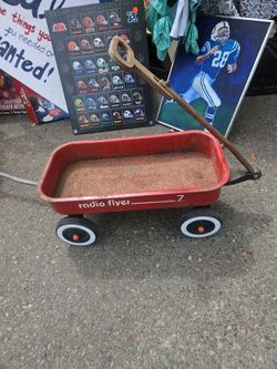 Vintage 1970's Radio Flyer Model # 7 Red Metal Wagon