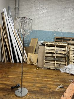 Glass Chandelier Standing lamp