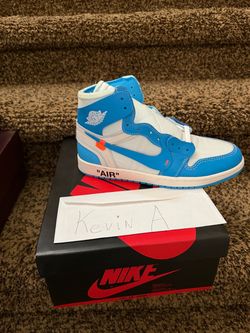 Jordan Retro 1 unc off-white size 10 brand new