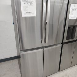 $1900(MSRP$4599) GE Profile Quad Door Bottom Freezer Refrigerator W/ Soft-Close Drawers and Autofill Pitcher