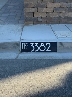 Black House Number. Elegant style.