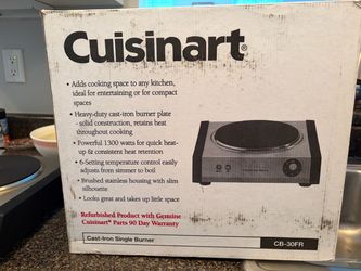 Single plate stove top cuisinart