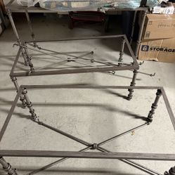 3 Iron Metal Tables 