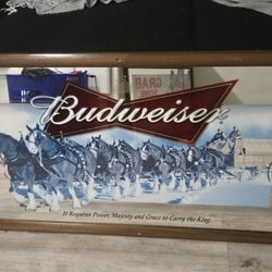 Budweiser Clydesdale mirror