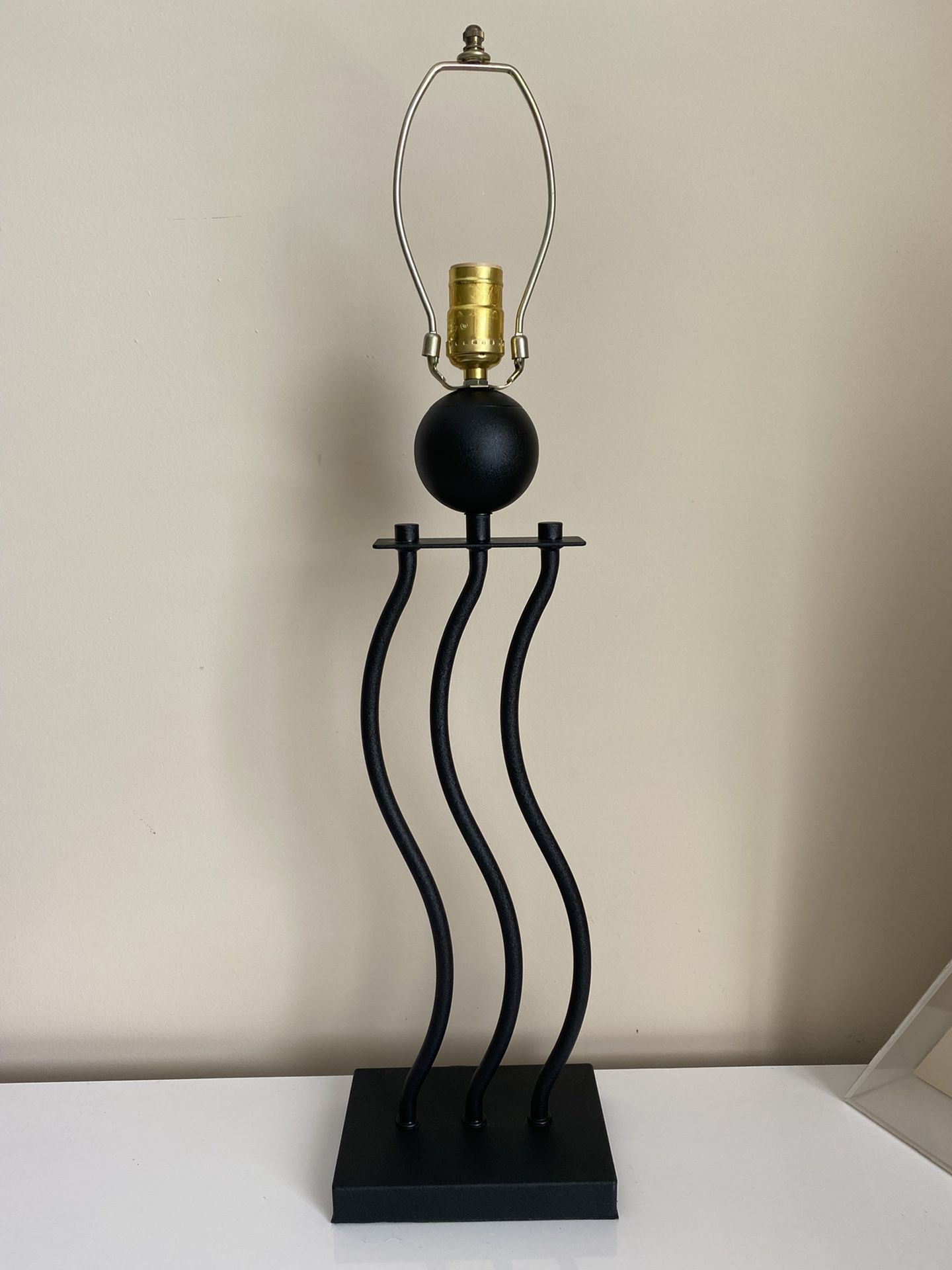 Vintage Postmodern Alsy Wiggle Wave Table Lamp 