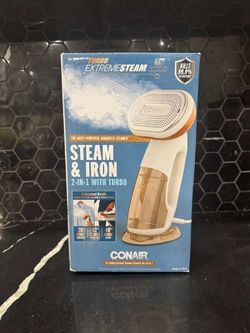 Conair 2-1 steamer with iron turbo