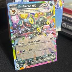 Umbreon Ex Ungraded Pokemon Card Prismatic Evolutions 