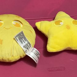 Pixar Star And Moon Plushies 