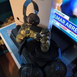 PlayStation 4 Slim 1tb+Dualshock 4+Headset