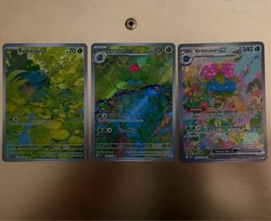 Bulbasaur Ivysaur Venusaur FULL ARTS 151 Pokemon