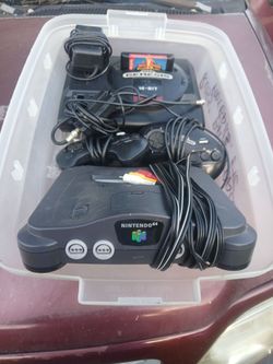 Complete sega genesis 16 bit, and Nintendo 64
