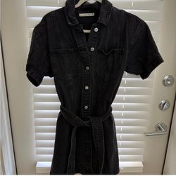 Abercrombie denim dress with tie
