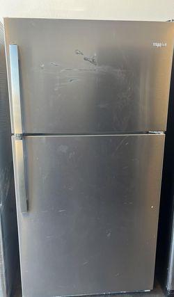 Whirlpool Top Mount Stainless Fridge
