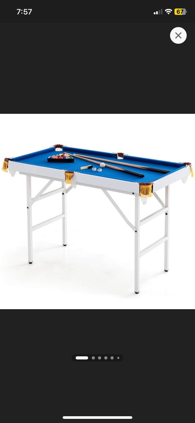 BRAND NEW! Foldable Pool Table 