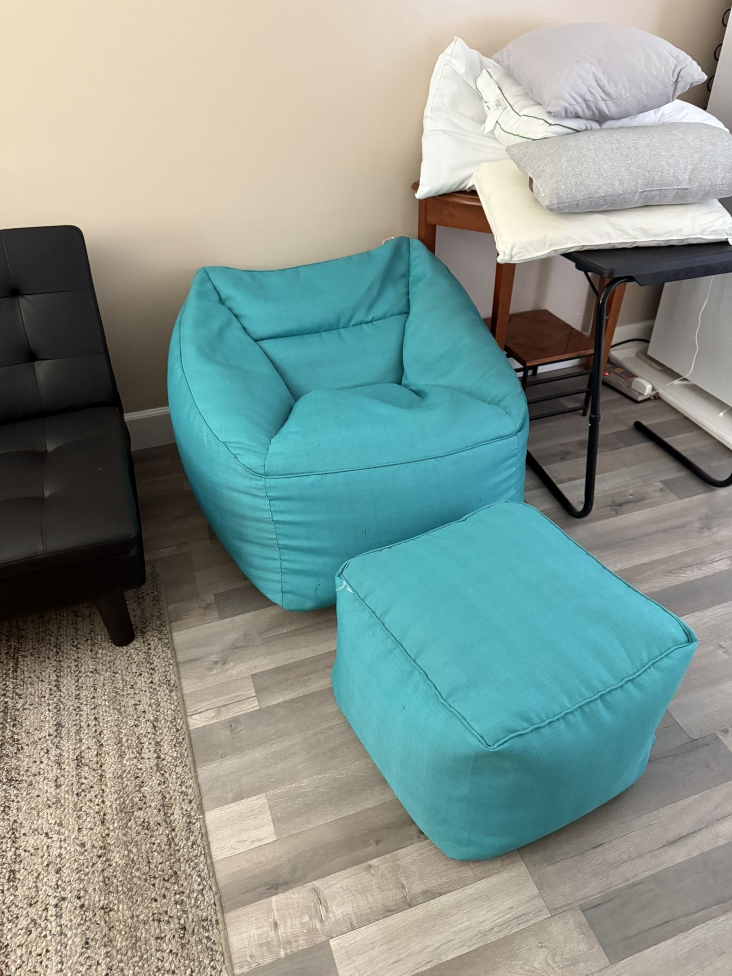Bean Bag Chair And Ottoman