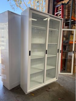 Metal Glass Cabinet Display