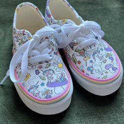 Brand New Unicorn Print Girls Vans