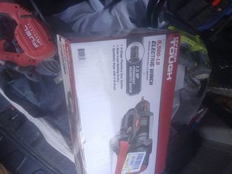 5,500 Lb Electric Winch Synthetic Rope 