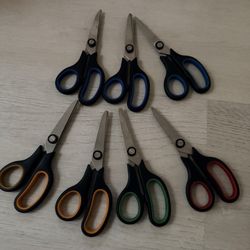 7 Pairs Or SchoolWorks® VA0410 scissors - New 