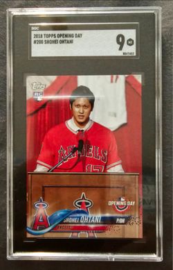 Graded Ohtani Rookie Card [Topps Opening Day 2018 #200]  SGC 9 MINT