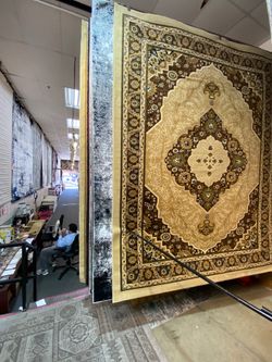 8x10 Area Rugs carpet Rugs persian design thick colors beige brown