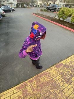 Purple Bape Jacket 