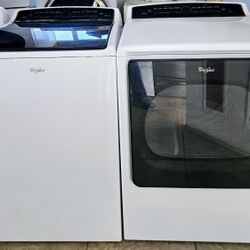 Whirlpool HE Large Capacity Washer And Electric Dryer Set 