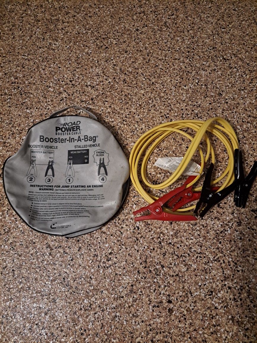 Booster Cable + Case for Car Battery