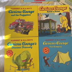 (4) Curious George Books