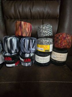 Mixed Lot of Specialty Yarn Skeins