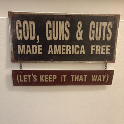 Metal Sign With Awesome Statement