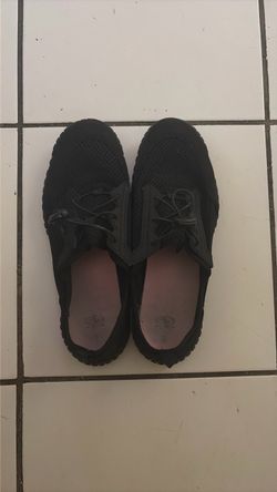 Black athletic shoes