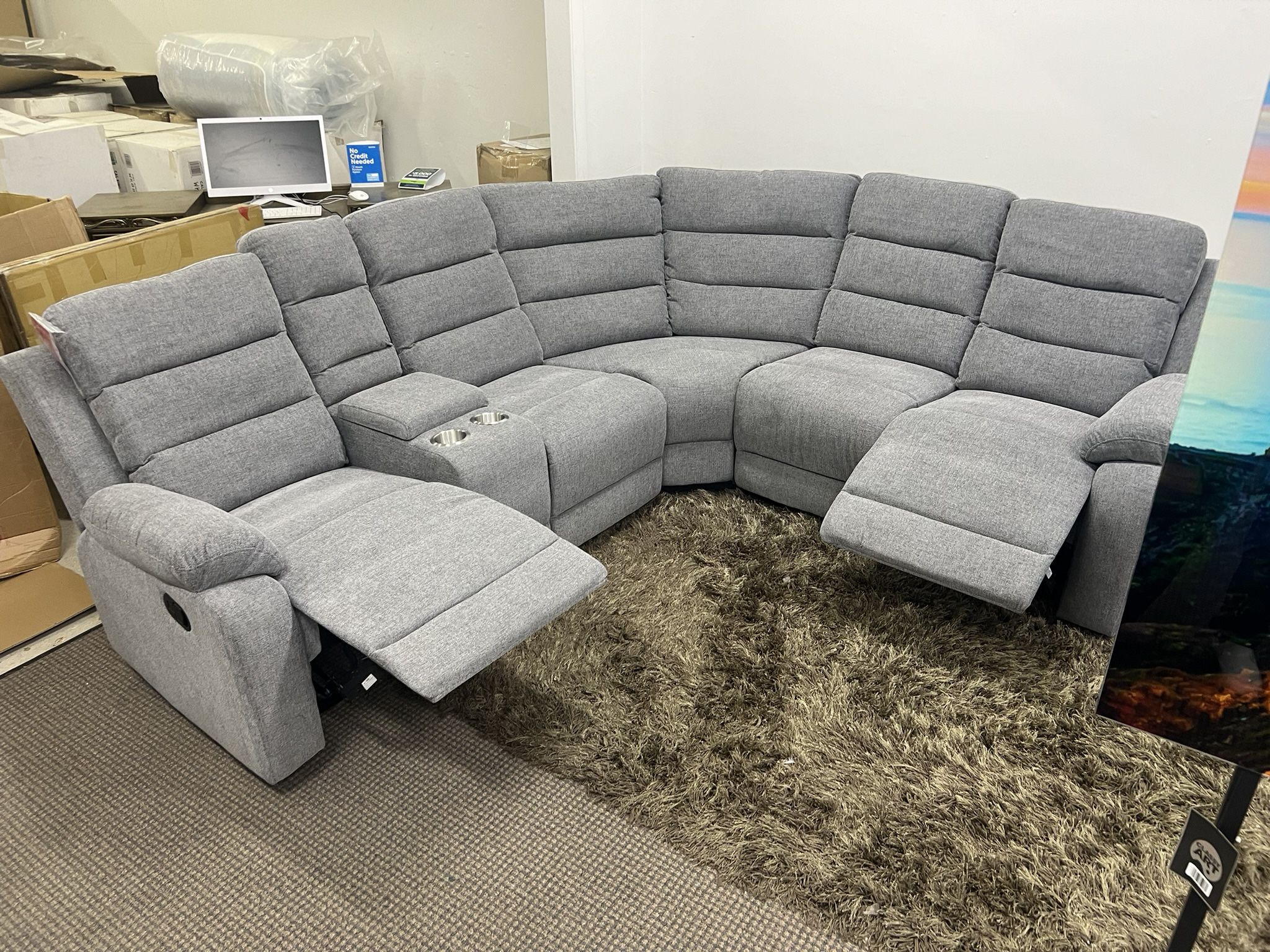 🛋️NEW!! BARGAIN 2 Recliner Sectional STILL IN BOX 📦 