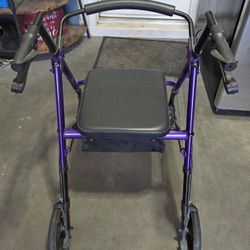Purple Walker With Seat