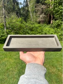 Dark Cement tray