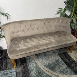 Couch Free Delivery Gray Tufted Sofa