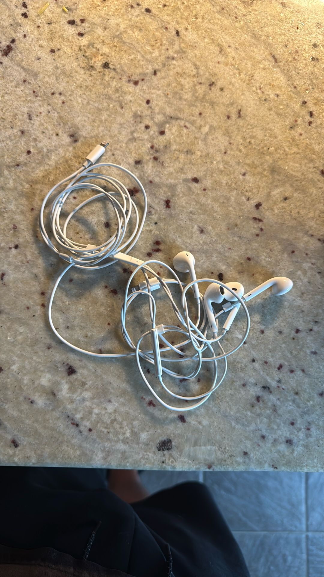 Pair Of Apple Headphones
