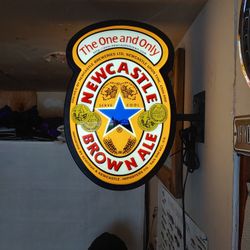 Nice Double Sided Newcastle Light Up Sign
