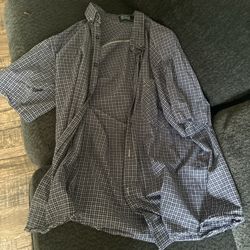 Checkered Blue Ralph Lauren Polo Dress Shirt 